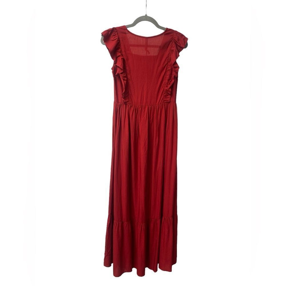 Raga ruffle long dress🔵
